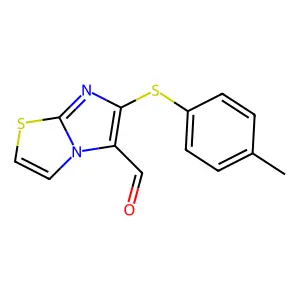 6-[(4-Methylphenyl)sulfanyl]imidazo[2,1-b][1,3]thiazole-5-carbaldehyde structure