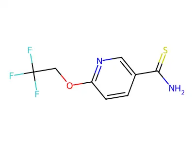 6-(2,2,2-Trifluoroethoxy)pyridine-3-carbothioamide structure