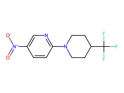 1-(5-Nitro-2-pyridinyl)-4-(trifluoromethyl)piperidine structure