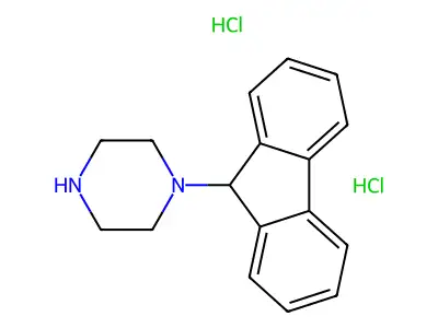1-(9H-fluoren-9-yl)piperazine Dihydrochloride structure