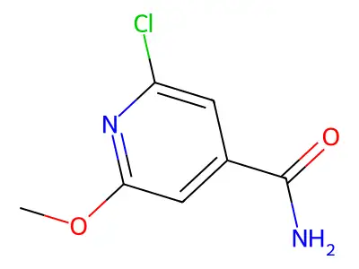 2-Chloro-6-methoxyisonicotinamide structure
