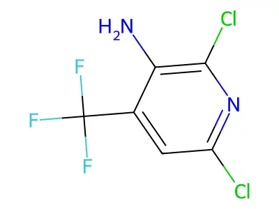 2,6-Dichloro-4-(trifluoromethyl)pyridin-3-amine structure