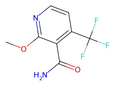 2-Methoxy-4-(trifluoromethyl)pyridine-3-carboxamide structure