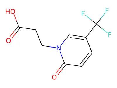 3-(2-Oxo-5-(trifluoromethyl)pyridin-1(2H)-yl)propanoic acid structure