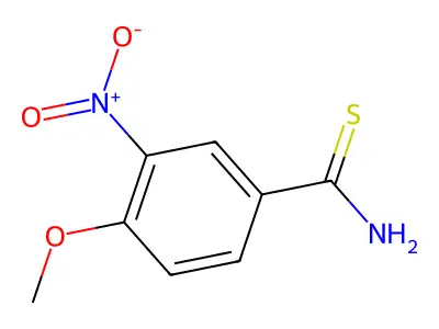 4-Methoxy-3-nitrobenzenecarbothioamide structure