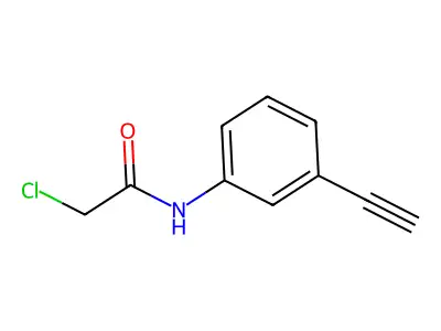 2-Chloro-N-(3-ethynylphenyl)acetamide structure
