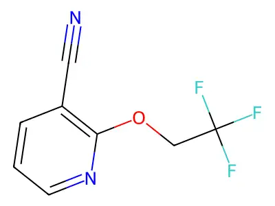 2-(2,2,2-Trifluoroethoxy)pyridine-3-carbonitrile structure
