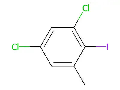 1,5-Dichloro-2-iodo-3-methylbenzene structure