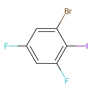 2-Bromo-4,6-difluoroiodobenzene structure