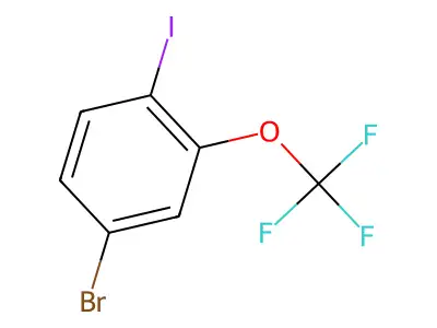 4-Bromo-2-(trifluoromethoxy)iodobenzene structure