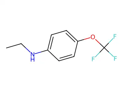 N-ethyl-4-(trifluoromethoxy)aniline structure