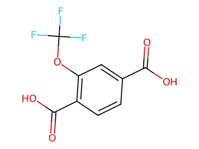 2-(Trifluoromethoxy)terephthalic acid structure