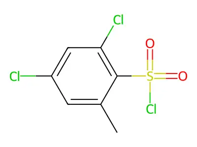 2,4-Dichloro-6-methylbenzenesulfonyl chloride structure
