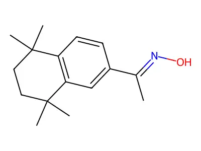 N-[1-(5,5,8,8-tetramethyl-6,7-dihydronaphthalen-2-yl)ethylidene]hydroxylamine structure
