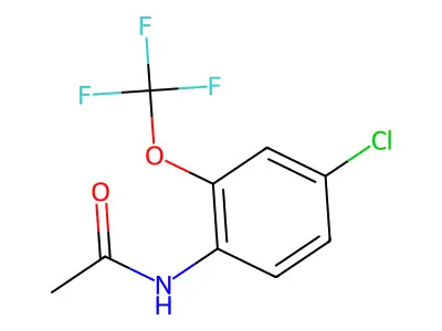 N-(4-chloro-2-(trifluoromethoxy)phenyl)acetamide structure