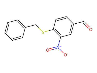 4-(Benzylthio)-3-nitrobenzaldehyde structure