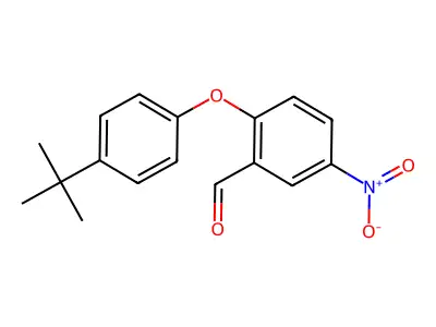 2-(4-Tert-butylphenoxy)-5-nitrobenzaldehyde structure