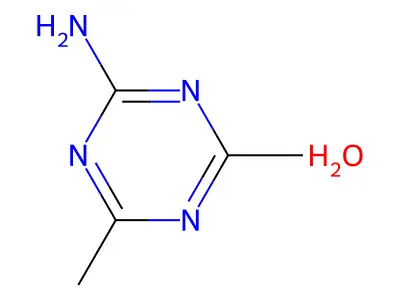 4,6-dimethyl-1,3,5-triazin-2-amine Hydrate structure