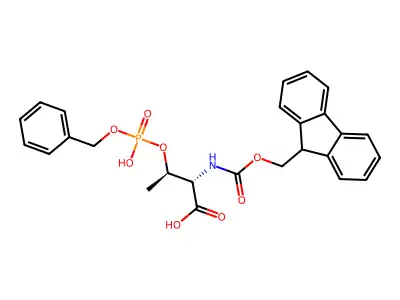 Fmoc-D-Thr(Po(Obzl)Oh)-OH structure