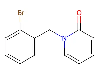 1-((2-Bromophenyl)methyl)-2(1H)-pyridinone structure
