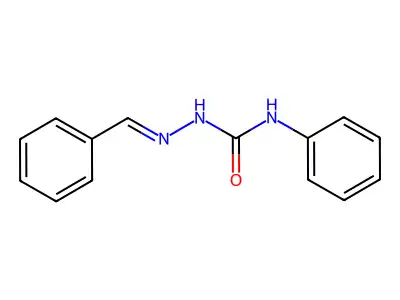 1-Phenyl-3-[(phenylmethylidene)amino]urea structure