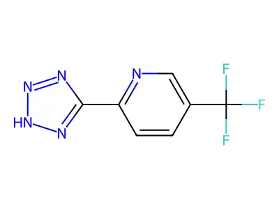 2-(2H-tetrazol-5-yl)-5-(trifluoromethyl)pyridine structure
