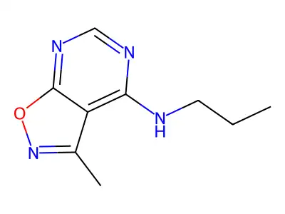 3-methyl-N-propyl-[1,2]oxazolo[5,4-d]pyrimidin-4-amine structure