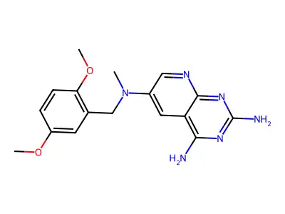 N6-(2,5-Dimethoxy-Benzyl)-N6-Methyl-Pyrido[2,3-D]Pyrimidine-2,4,6-Triamine structure