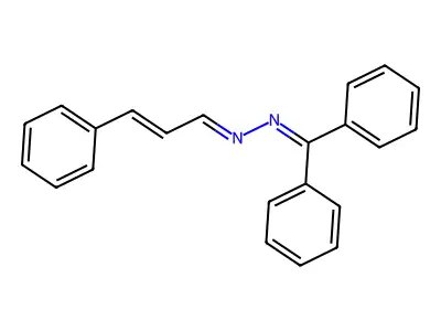 N-(benzhydrylideneamino)-3-phenylprop-2-en-1-imine structure