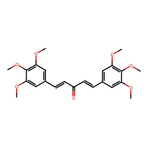 (1E,4E)-1,5-bis(3,4,5-trimethoxyphenyl)penta-1,4-dien-3-one structure