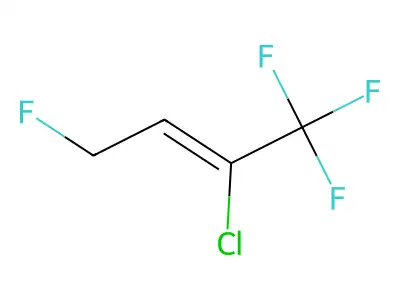 2-Chloro-1,1,1,4-tetrafluorobut-2-ene structure