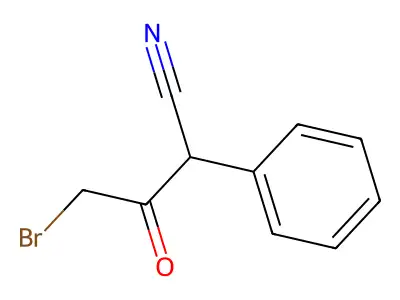 4-Bromo-3-oxo-2-phenylbutanenitrile structure
