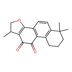 1,6,6-Trimethyl-1,2,6,7,8,9-hexahydrophenanthro(1,2-b)furan-10,11-dione structure
