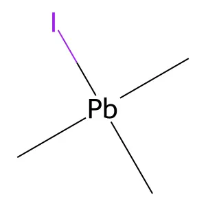Iodo-trimethyl-plumbane structure
