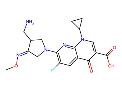 吉米沙星 structure