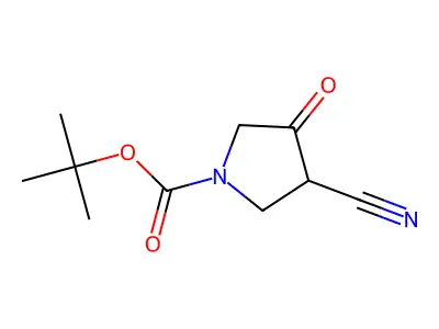 Tert-butyl 3-Cyano-4-oxo-pyrrolidine-1-carboxylate structure