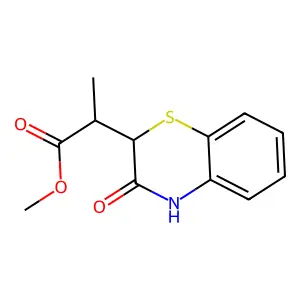 methyl 2-(3-oxo-3,4-dihydro-2H-1,4-benzothiazin-2-yl)propanoate structure