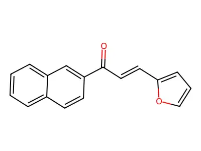 3-(Furan-2-yl)-1-naphthalen-2-ylprop-2-en-1-one structure