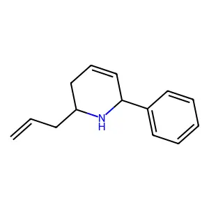 (2R,6S)-2-Allyl-6-phenyl-1,2,3,6-tetrahydropyridine structure