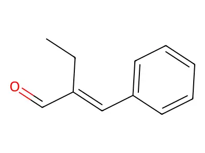 alpha-Ethylcinnamaldehyde, (E)- structure
