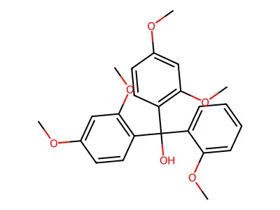 2,2',2',4,4'-五甲氧基三苯甲醇 structure