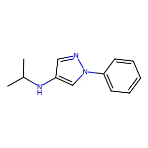 Pyrazole, 4-(isopropylamino)-1-phenyl- structure