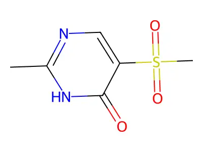 2-Methyl-5-methylsulfonyl-4-pyrimidinol structure
