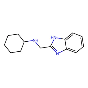 N-(1H-苯并咪唑-2-基甲基)环己胺 structure