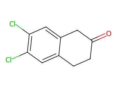 6,7-Dichloro-2-tetralone structure