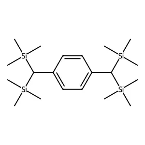 [[4-[Bis(trimethylsilyl)methyl]phenyl]-trimethylsilylmethyl]-trimethylsilane structure