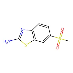 6-(甲基磺酰基)-2-苯并噻唑胺 structure