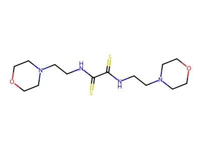 N,N'-Bis-(2-morpholinoethyl)-dithiooxamide structure