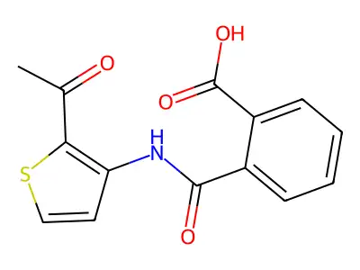 N-(2-Acetylthiophen-3-yl)phthalamic acid structure