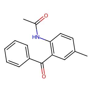 N-(2-benzoyl-4-methylphenyl)acetamide structure